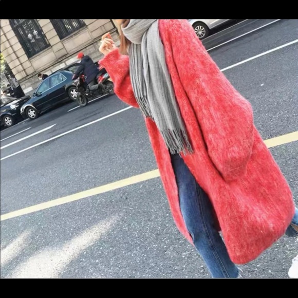 Aeropostale Sweaters - SOLD Mohair Wool Oversized Long Sweater Cardigan